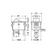 INTERRUTTORE MINIATURA 3 POSIZIONI NERO