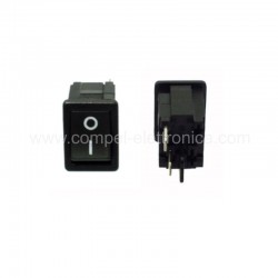 INTERRUTTORE UNIPOLARE MINIATURA 6A 250Vac NERO 0/1