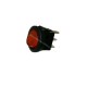 INTERRUTTORE BILANCERE TONDO LUMINOSO 6,5A-250V ROSSO