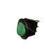 INTERRUTTORE BILANCERE TONDO LUMINOSO 6,5A-250V VERDE