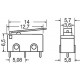 MICRODEVIATORE SWITCH 1A 125VAC CON LEVA A CIRCUITO STAMPATO