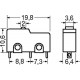 MICRODEVIATORE SWITCH 3A 125VAC A SALDARE