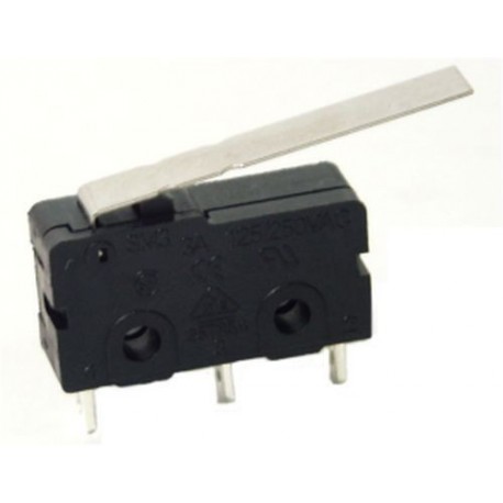 MICRODEVIATORE SWITCH 3A 250V CON LEVA A CIRCUITO STAMPATO