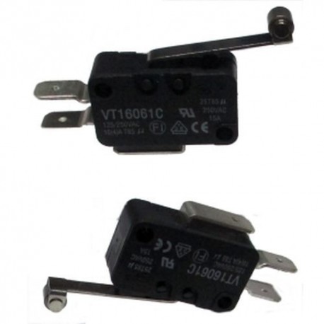 MICRODEVIATORE SWITCH 16A 250Vac SPDT LEVA 26MM CON RUOTA