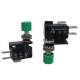 MICROSWITCH A PANNELLO 10A 250VAC CON PULSANTE VERDE "SWITCH RIMOVIBILE