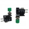 MICROSWITCH A PANNELLO 10A 250VAC CON PULSANTE VERDE "SWITCH RIMOVIBILE