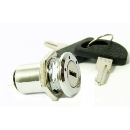 COMMUTATORE A CHIAVE MINIATURA 3 POSIZIONI CHIAVE ESTRAIBILE