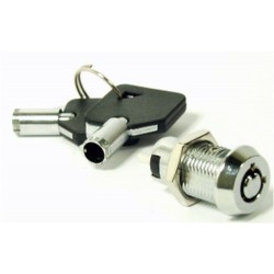 Interruttore a chiave tonda 1A 125Vac 2 posizioni foro Ø12mm