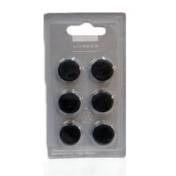 SPUGNETTE MINICUFFIE D15/18mm 6PZ NERE