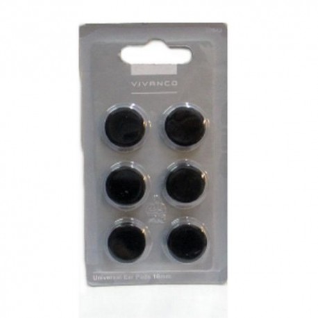 SPUGNETTE MINICUFFIE D15/18mm 6PZ NERE