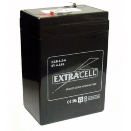 BATTERIA PIOMBO 6V 4,5Ah EXTRACELL