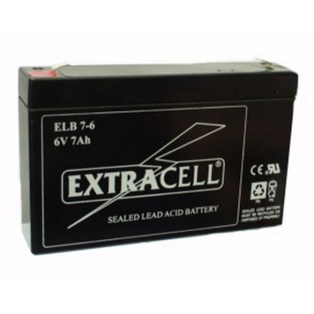 BATTERIA PIOMBO 6V 7Ah EXTRACELL