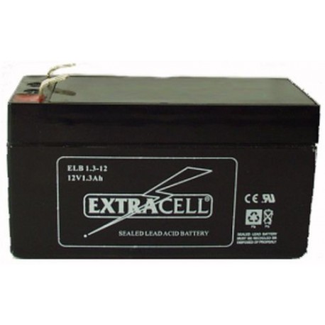 BATTERIA PIOMBO 12V 1,3Ah EXTRACELL