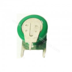 BATTERIA RICARICABILE NI-MH BOTTONE 1,2V 40MA CIRCUITO STAMPATO