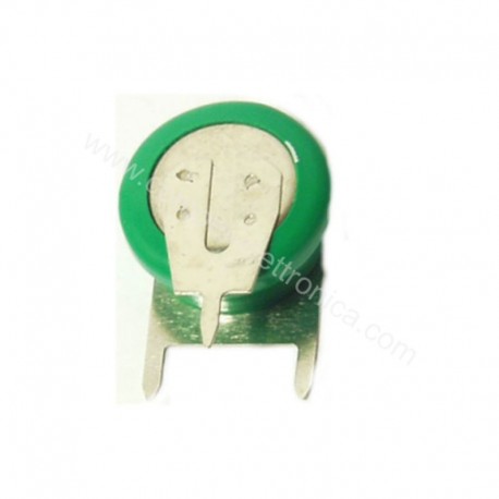 BATTERIA RICARICABILE NI-MH BOTTONE 1,2V 40MA CIRCUITO STAMPATO