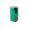 BATTERIA RICARICABILE NI-MH 2/3A (1/2A) 1,2V 1100mA A SALDARE