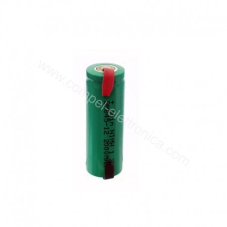 BATTERIA RICARICABILE NI-MH A 1,2V 2100/2200 MAH A SALDARE