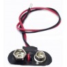 CLIP PER PORTABATTERIA E BATTERIA 9V A T