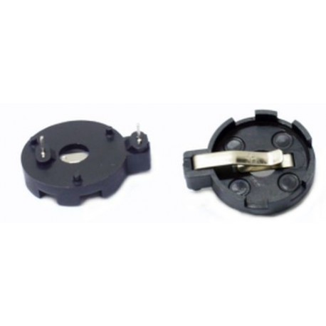 PORTABATTERIE PER 1 PILA BOTTONE CR2032 D20 mm ORIZZONTALE THT