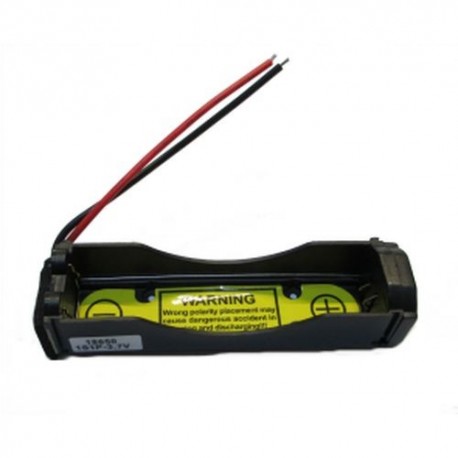 PORTABATTERIE PER 1 BATTERIA 18650 CON FILO
