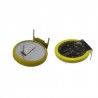CR 2032 BATTERIA LITIO 3V SALDARE A CIRCUITO STAMPATO 3 PIN ORIZZONTALE