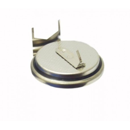 CR 2450 BATTERIA LITIO 3V SALDARE A CIRCUITO STAMPATO 3 PIN ORIZZONTALE