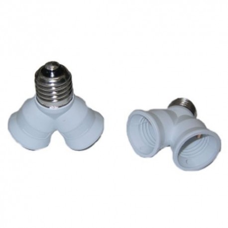 ADATTATORE PER LAMPADA DA E27 A 2xE27