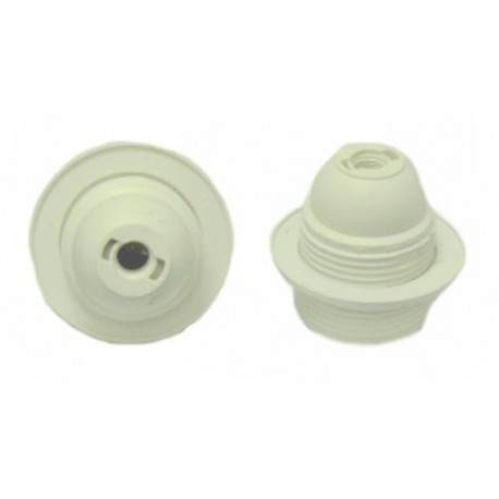 PORTALAMPADA VOLANTE E27 BIANCA FILETTATURA ESTERNA