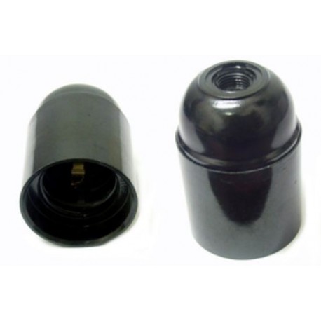 PORTALAMPADA VOLANTE E27 NERA IN BACHELITE