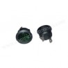 SEGNALATORE 24V LED VERDE Diam. 20mm A PANNELLO