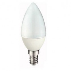 LAMPADA A LED E14 230V 6W 3K CANDELA OPACA