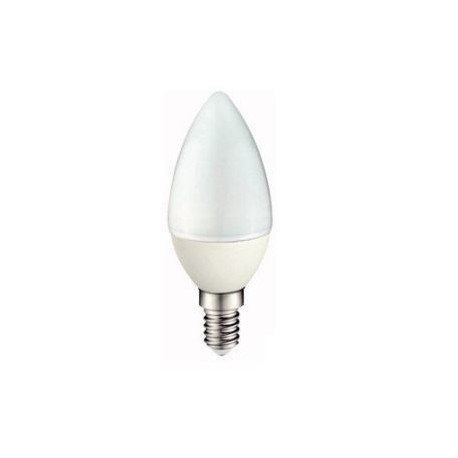 LAMPADA A LED E14 230V 6W 3K CANDELA OPACA