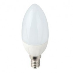 LAMPADA A LED E14 230V 6W 6K CANDELA OPACA H 106MM