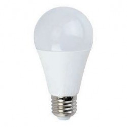 LAMPADA A LED E27 12/24VDC (10/30V) 11W 3K BULBO OPACO