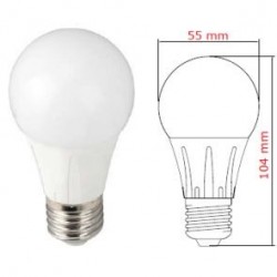LAMPADA A LED E27 230V 6W 4K BULBO OPACO