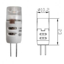 LAMPADINA A LED MINI G4 12Vac/dc 1,5W 3K VERTICALE