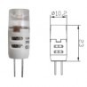 LAMPADINA A LED MINI G4 12Vac/dc 1,5W 6K VERTICALE