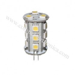 LAMPADINA A LED G4 10-30V 3W 3K 18 LED VERTICALE