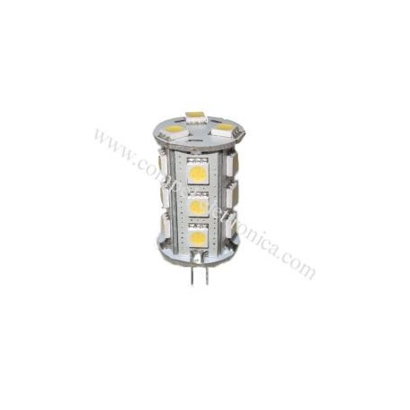 LAMPADINA A LED G4 10-30V 3W 3K 18 LED VERTICALE