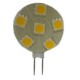 LAMPADINA A LED G4 10-30V 1,1W 3K 6 LED VERTICALE