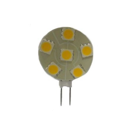 LAMPADINA A LED G4 10-30V 1,1W 3K 6 LED VERTICALE