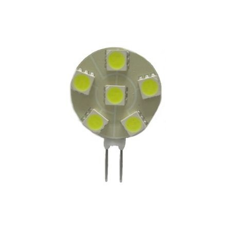 LAMPADINA A LED G4 10-30V 1,1W 6K 6 LED VERTICALE