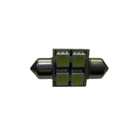 LAMPADINA A LED FESTOON 10-30V 0,9W 6K 4 LED PIATTA