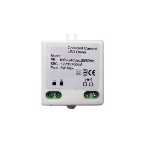 ALIMENTATORE SWITCH PER LED CC 3...12Vdc 6W 700mA CORRENTE COSTANTE
