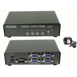 SPLITTER VGA 1in - 4out ALIMENTATORE