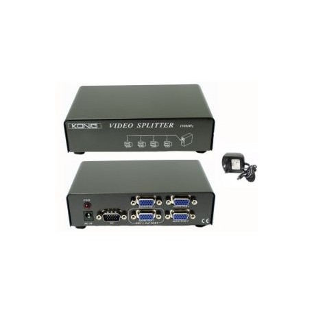 SPLITTER VGA 1in - 4out ALIMENTATORE