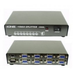 SPLITTER VGA 1in - 8out ALIMENTATORE
