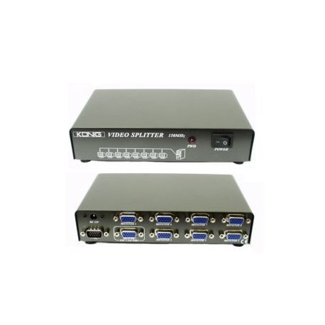 SPLITTER VGA 1in - 8out ALIMENTATORE
