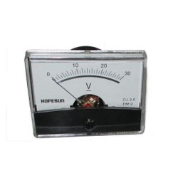 VOLMETRO ANALOGICO DA PANNELLO 60X47 30VDC