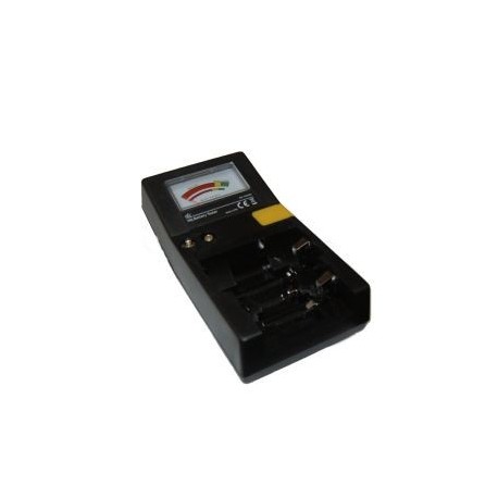 TESTER PER VERIFICA CARICA PER BATTERIE AA - AAA - C - D - 9V -A BOTTONE